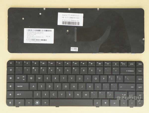 US UI English Keyboard for HP G56 G62 Compaq Presario CQ56 CQ62, Black