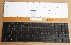 Italian Keyboard IT Tastiera Italiana for Samsung NP700Z7C 700Z7C 700Z7E NP700Z7E, Backlit, Black No Frame