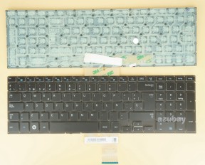 Spanish Keyboard Español Teclado for Samsung SEC S/N: CNBA5903266DBYNF 235 7004, Backlight version without backlight board, Black No Frame