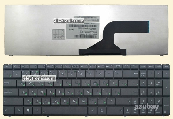 Russian Клавиатура Keyboard for Laptop Asus AENJ2701020 0KNB0-6204RU00 Black