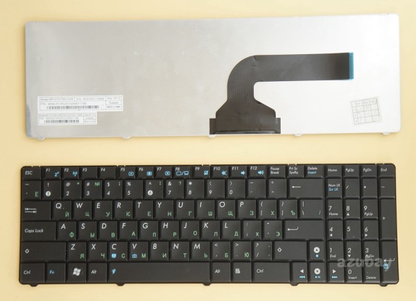 Russian RU Keyboard русский Клавиатура for Laptop Asus MP-07G73SU-528 0KN0-511RU0210293011788 04GNQX1KRU00-210293011788, (N50 Version), Black