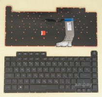 Slovenian Bosnian Croatian Serbian Macedonian Montenegro West Balkans Yugoslavia CRO WB SV HR SLO YU Keyboard for Laptop ASUS ROG Strix G531GW G531GV, Per-Key Colorful Backlight, Black No Frame