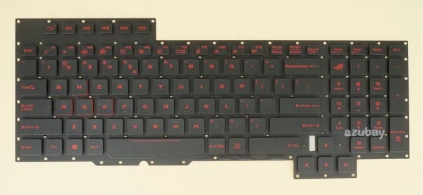 US International Keyboard for Laptop ASUS V153162AS1 UI 0KN0-SD1UI11 0KNB0-EB11UI00, Backlight version without Backlight Board, Black