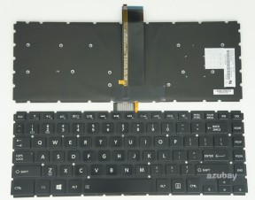US UI English Keyboard for Toshiba Satellite E40-B E40D-T E40t-B E45-B E45D-T E45t-B S40-B S45-B S45T-B, Backlit, Black No Frame