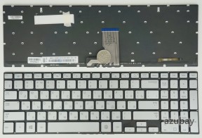 Russian Keyboard RU русский Клавиатура for Samsung SEC S/N: CNBA5903664CDN4R3170494, Backlit, Silver No Frame