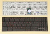 azubay.com Korean KR & US Keyboard for Asus G501Jw, For Backlight version, Red letters No Frame