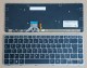 Thai TH & US Keyboard แป้นพิมพ์ภาษาไทย for HP Elitebook folio 1040 G1, 1040 G2, Backlit, Black with Frame