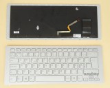 Azubay.com Scandinavian Nordic Danish Norwegian Swedish Finnish Keyboard Dansk tastatur Norsk tastatur Suomi näppäimistö Svensk tangentbord for Sony VAIO SVF15N, VAIO fit 15a Fit multi-flip PC, Backlit, Silver with Frame