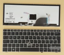 Slovenian Bosnian Croatian Serbian Macedonian Montenegro West Balkans Yugoslavia CRO WB SV HR SLO YU Keyboard for Laptop HP Elitebook 2170p, Backlit, with Pointer and Black with Silver Frame