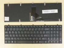 Czech Keyboard česká klávesnice for Clevo Sager MP-13H83C0J4301 6-80-W6700-270-1G, Backlit, Black with Frame