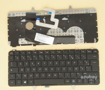 French Keyboard AZERTY Français Clavier for HP Envy Spectre Ultrabook XT 14-3000 14t-3000 14-3100 14t-3100 14-3200 14t-3200 14-3100ef 14-3200ef, Backlit, Black No Frame
