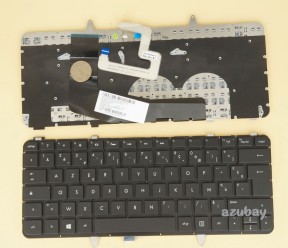 French Keyboard AZERTY Français Clavier for HP Envy Spectre Ultrabook XT 14-3000 14t-3000 14-3100 14t-3100 14-3200 14t-3200 14-3100ef 14-3200ef, Backlit, Black No Frame