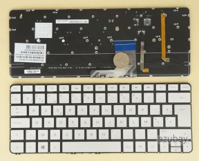 Belgian Keyboard AZERTY BE Belge Belgium Clavier Toetsenbord for HP Spertre 13 Pro, Spertre 13-3000 13-3000sb 13-3000eb, Backlit, Silver No Frame
