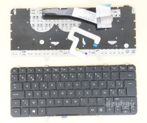 Belgian Keyboard AZERTY BE Belge Belgium Clavier Toetsenbord for HP Envy Spectre Ultrabook XT 14-3000 14t-3000 14-3100 14t-3100 14-3200 14t-3200 14-3100eb 14-3200eb, Backlit, Black No Frame