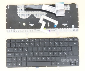 Belgian Keyboard AZERTY BE Belge Belgium Clavier Toetsenbord for HP Envy Spectre Ultrabook XT 14-3000 14t-3000 14-3100 14t-3100 14-3200 14t-3200 14-3100eb 14-3200eb, Backlit, Black No Frame