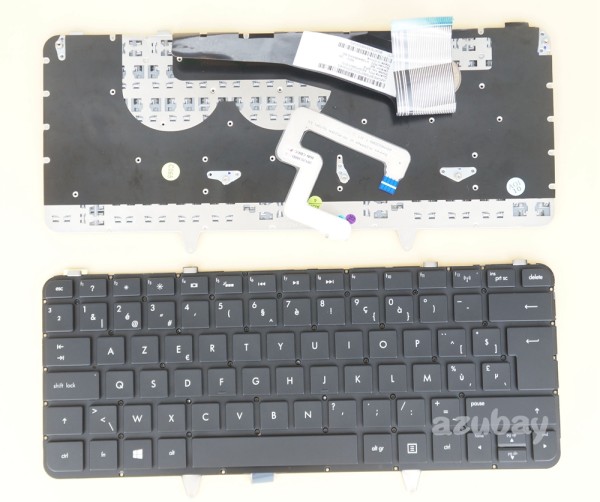 Belgian Keyboard AZERTY BE Belge Belgium Clavier Toetsenbord for HP Envy Spectre Ultrabook XT 14-3000 14t-3000 14-3100 14t-3100 14-3200 14t-3200 14-3100eb 14-3200eb, Backlit, Black No Frame