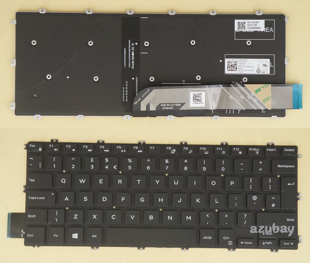 NEW For Clevo W670RC W670RB W355SS W375SS Keyboard US NO BACKLIT & NO Frame 