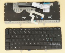 Scandinavian Nordic Danish Norwegian Swedish Finnish Keyboard Dansk tastatur Norsk tastatur Suomi näppäimistö Svensk tangentbord for HP Envy Spectre Ultrabook XT 14-3000 14t-3000 14-3100 14t-3100 14-3200 14t-3200 14-3100eo 14-3200eo, Backlit, Black No Frame