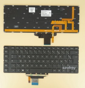 French Keyboard AZERTY Français Clavier for HP NSN-CV0BW 0F, 9Z.NBWBW.00F 776927-051 639396-051, Backlit, Black No Frame