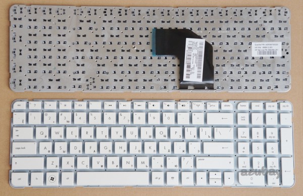 Russian Keyboard RU русский Клавиатура for HP Pavilion SG-55110-XAA SN6118W 684254-251 685612-251 AER36700320 R36, White No Frame