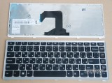 Azubay.com  Russian Keyboard RU русский Клавиатура for Lenovo 25203620 MP-11K93SU-6862 AELZ8700210 T3C1-RU, Black with Silver Frame