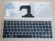 Russian Keyboard RU русский Клавиатура for Lenovo 25203620 MP-11K93SU-6862 AELZ8700210 T3C1-RU, Black with Silver Frame