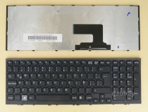 Latin LAS Spanish Keyboard LA Teclado for Sony VAIO VPCEE VPC-EE, Black with Frame