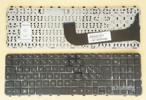 Italian Keyboard IT Tastiera Italiana for HP Pavilion Envy m6-1000 m6-1100 m6-1200 m6-1300 m6-1060sl m6-1070sl m6-1260el m6-1279el m6-1279sl, Black with Frame