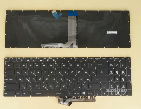 Hungarian Magyar HG HU QWERTZ Billentyűzet for Laptop MSI NSK-FCBBN 0Q, 9Z.NEKBN.B0Q, Black with PER-KEY RGB Backlight