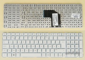 Belgian Keyboard AZERTY BE Belge Belgium Clavier Toetsenbord for HP Pavilion g6-2000 g6-2010sb g6-2020eb g6-2020sb g6-2030eb g6-2030sb g6-2040eb g6-2055sb g6-2056sb g6-2057sb g6-2060eb g6-2060sb g6-2100 g6-2100sb g6-2110sb g6-2120sb g6-2130sb g6-2140sb, White without Frame