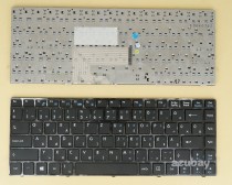Hungarian Keyboard Magyar HG HU QWERTZ Billentyűzet for MSI V111822AK1 V111822AK3 HU, Black with Black Frame