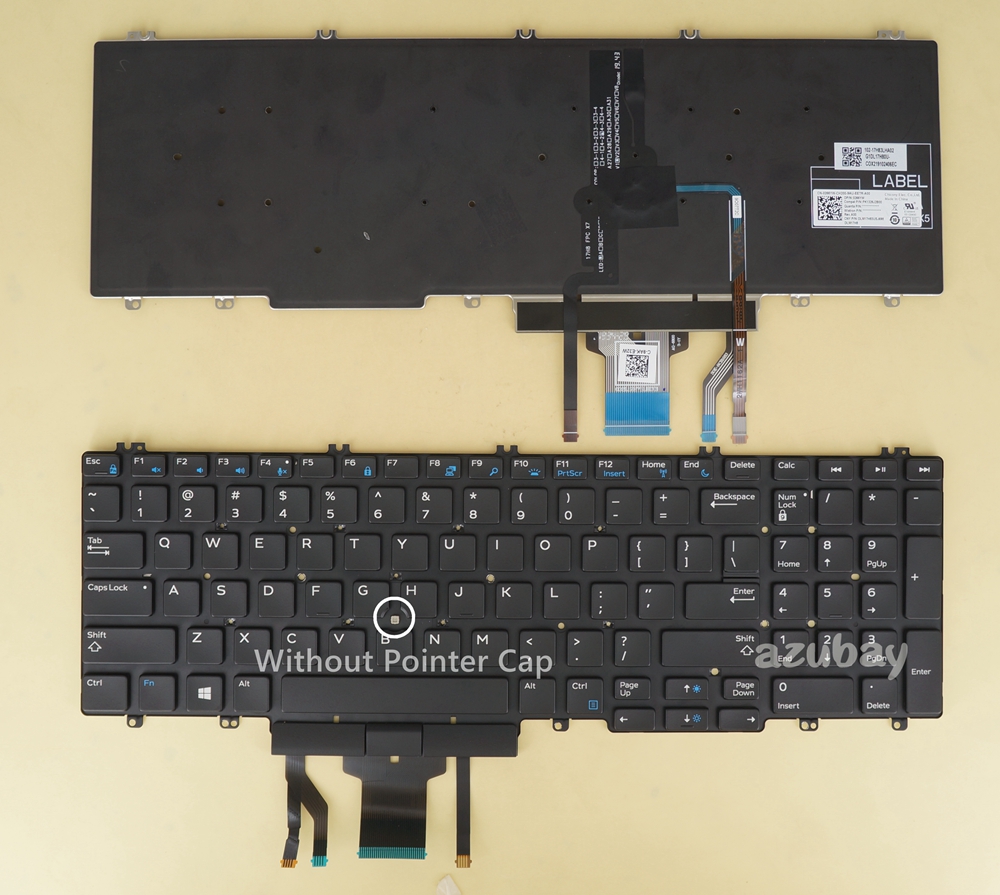 New For Dell PRECISION M4800 M6800 M2800 Keyboard Latin Spanish No Backlit Blue 