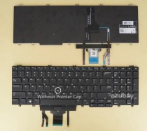 US UI English Keyboard For DELL 0266YW PK1326J2B00 DLM17H83USJ698 DLM17H8 Backlit, With Pointer but no Pointer Cap.