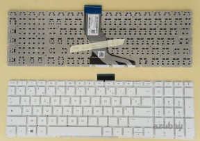 French Keyboard AZERTY Français Clavier for Laptop HP Pavilion HPM14M53F0-9203 AEG34F00020 , White No Frame, with horizontal enter