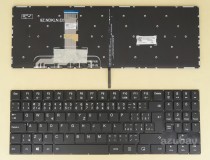 Czech Slovak Keyboard česká klávesnice Slovenská klávesnica for Laptop Lenovo Legion SN20Q59029 P1314N2B27 PC5YB-Czh-Slk 9Z.NDKBN.F13 NSK-BUFBN 13, White Backlight, Black No Frame