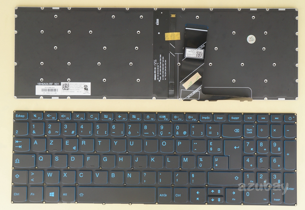 azubay.com French Keyboard AZERTY Français Clavier for Laptop Lenovo ...