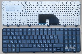 Russian Keyboard RU русский Клавиатура for HP NSK-HW0US 9Z.N6DUS.00R MH-634139-251 90.4RH07.S0R 665937-251, Black with Frame