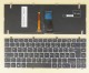 Italian Keyboard IT Tastiera Italiana for Clevo MP-13C26I0J4302 6-80-W23D0-100-1, Backlit, Black with Silver