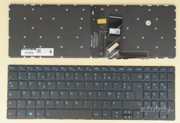 French Keyboard AZERTY Français Clavier for Laptop Lenovo Ideapad 320-15abr, 320-15abr Touch, 320-15ast, 320-15iap, 320-15ikb, 320-15ikb Touch, 320C-15ikb, 320E-15ikb, 320H-15ikb, 320L-15ikb, 320R-15ikb, 320-15isk, 320E-15isk, 320H-15isk, 320L-15isk, 320R-15isk, 330-15ikb, 330-15ikb Touch, 330E-15ikb, 330H-15ikb, 330L-15ikb, 330R-15ikb, 520-15ikb, Blue Backlight, Black No Frame