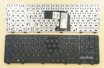 German Keyboard DE QWERTZ Deutsche Tastatur for HP Pavilion / Envy NSK-CK0UW 0G 670321-041 682082-041, Black with Frame