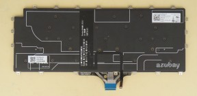 UK GB British Keyboard for Laptop DELL Latitude 9510 2 in 1, Backlit, Black No Frame