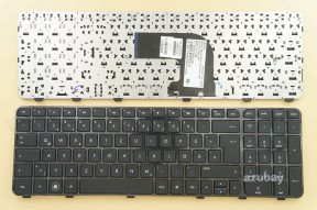 German Keyboard DE QWERTZ Deutsche Tastatur for HP Pavilion / Envy DV6-7000 DV6-7020sg DV6-7100 DV6-7200 DV6-7201eg DV6-7202eg DV6-7202se DV6-7240sg DV6-7300 DV6-7302eg DV6-7302sg DV6-7330eg DV6-7335eg DV6-7372eg DV6t-7000 DV6t-7200 DV6t-7300 DV6z-7000 DV6z-7200 DV6z-7300, Black with Frame
