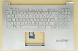 AZUBAY.COM  Italian Keyboard IT Tastiera Italiana With Palmrest Case Top Cover for Laptop Asus AEBK5I00010 0KNB0-662DIT00, Backlit, Silver No Frame, No Touch Pad