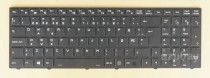 Norwegian Keyboard Norsk tastatur for Clevo 6-80-PA7E0-130-1 CVM17L26N0J430, PER-KEY RGB Backlight, Crystal Style, Black with Frame