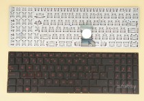 Swiss German CH SW QWERTZ Schweiz Tastatur Keyboard for Laptop Asus G501Jw, For Backlight version, Red letters No Frame