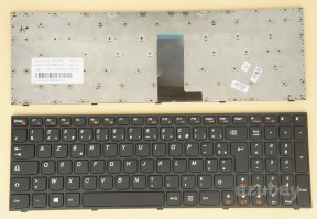 French Keyboard AZERTY Français Clavier for Laptop Lenovo M5400 (Type 20281 80B5), B5400 (Type 20278 20279 20280 80B6 80B7), Black with Frame