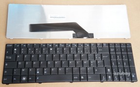 French Keyboard AZERTY Français Clavier for Asus F52 F52A F52Q K50A K50AB K50AD K50AE K50AF K50C K50IE K50IJ K50IL K50IN K50IP K51A K51AB K51AC K51AE K51IO K60 K60I K60IJ K60IL K60IN, Black