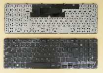 Scandinavian Nordic Danish Norwegian Swedish Finnish Keyboard Dansk tastatur Norsk tastatur Suomi näppäimistö Svensk tangentbord for Samsung NP300E5E NP350E5C NP355E5C NP365E5C 300E5E 350E5C 355E5C 365E5C, Black with Frame