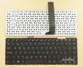 Spanish Keyboard SP Español Teclado for Laptop Asus F401A F401U R402A R402U S401A S401U X401A X401U, Black No Frame