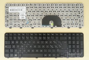 Italian Keyboard IT Tastiera Italiana for HP Pavilion dv6-6000 dv6-6000el dv6-6003el dv6-6005sl dv6-6006el dv6-6007el dv6-6008el dv6-6010el dv6-6011el dv6-6017el dv6-6018el dv6-6019el dv6-6020el dv6-6030el dv6-6099el dv6-6100, Black with Black Frame